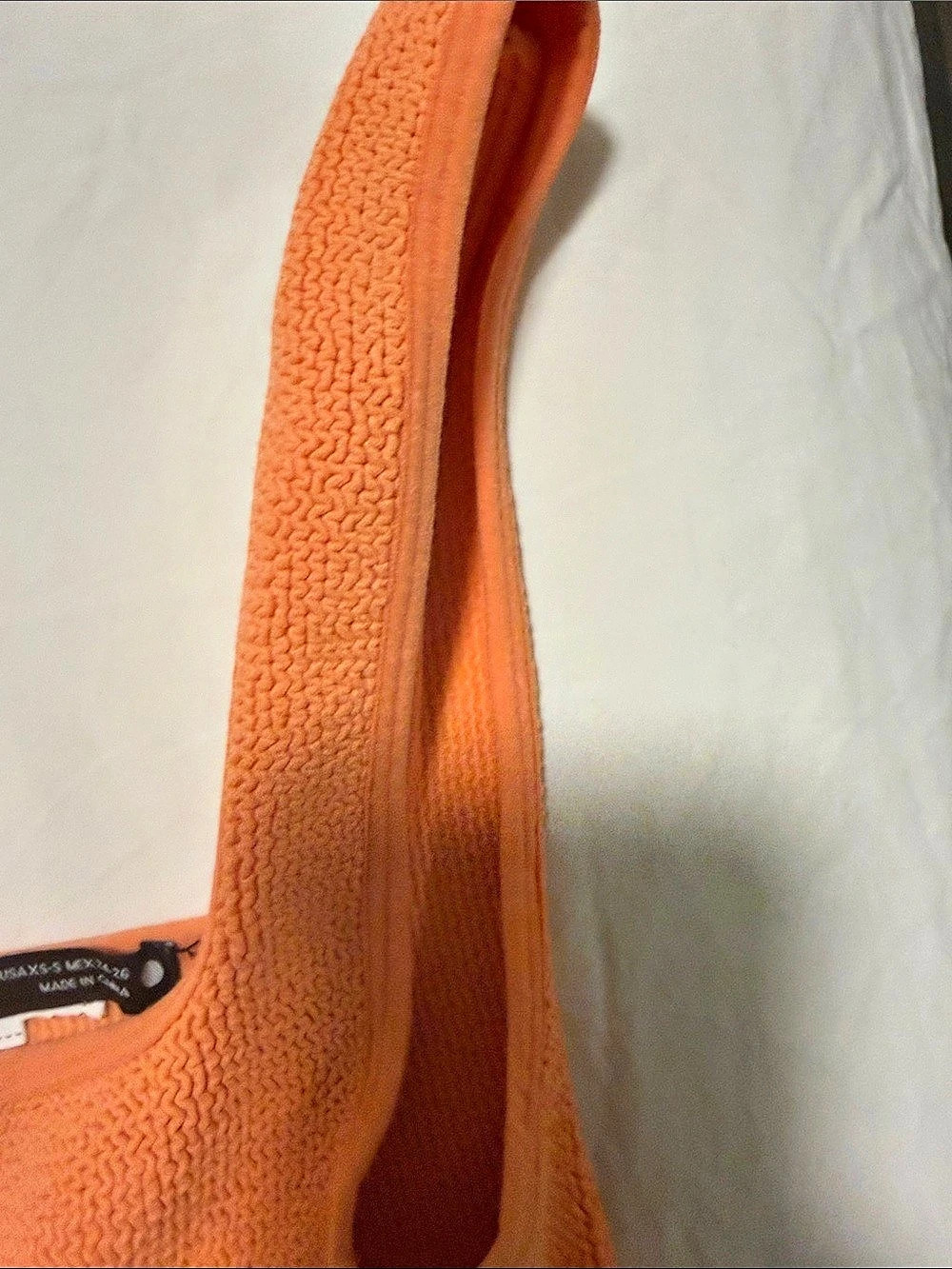 Zara Stretchy Tank Top in Orange Size Small  Like New - Picture 4 of 4